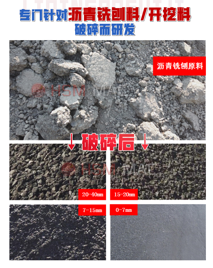 瀝青銑刨料破碎機